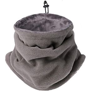 QIWENJUN Winter Neck Warmer Neck Gaiter Face Scarf Men Fleece Scarf for Men Gaiter Mask Thick Windproof Scarves