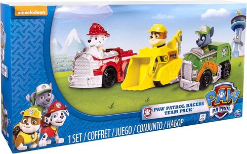 Paw Patrol Racers 3-Pack Vehicle Set, Marshall, Rocky, Rubble in Saudi Arabia