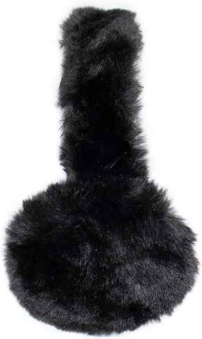 surell Faux Rex Earmuff with Halo Band - Fake Fur Winter Accessory - Warm Fashion Ear Muff - Soft Fuzzy and Fluffy Headwear in Kuwait