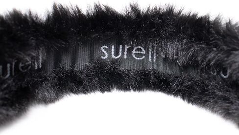surell Faux Rex Earmuff with Halo Band - Fake Fur Winter Accessory - Warm Fashion Ear Muff - Soft Fuzzy and Fluffy Headwear in Kuwait