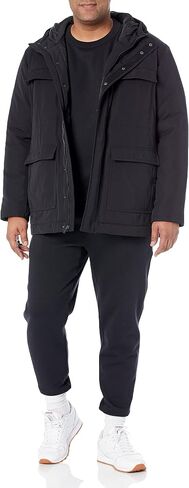 Amazon Essentials Men's Relaxed-Fit Water Repellent Recycled Polyester Hooded Parka (Previously Amazon Aware) in Saudi Arabia