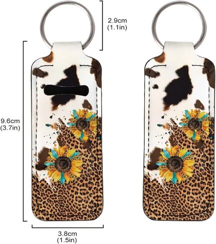 Auto Keychains Exquisite Stylish Car Lipstick Keychain for Women, Clip-on Neoprene Chapstick Holder Keychain in Saudi Arabia