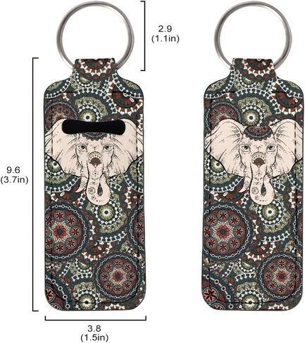 Auto Keychains Exquisite Stylish Car Lipstick Keychain for Women, Clip-on Neoprene Chapstick Holder Keychain in Saudi Arabia