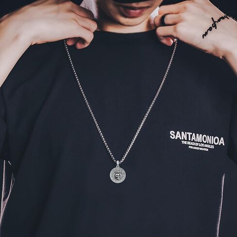 PROESS Memento Mori Necklace 925 Sterling Silver Skull Crow Necklace Raven Necklace Memento Mori Jewelry Gifts for Men Women for Birthday Christmas in Saudi Arabia