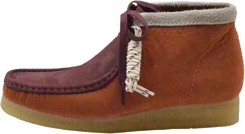حذاء Wallabee الرجالي من Clarks (مزيج برتقالي داكن) in Saudi Arabia