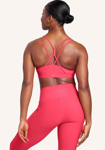 Peloton Padded Strappy Sports Bra, Low-Medium Support Activewear for Women for Daily Workouts or Casual Wear in Kuwait