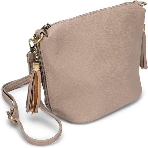 JEN & CO. Crossbody Bags for Women - Sling Bags for Women Dylan Crossbody Bag w/ 2 Side Tassel Zippers (M1766) in Saudi Arabia