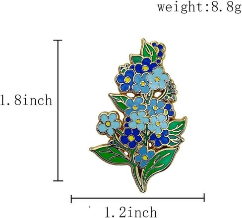 Ficsowy Flower Enamel Pin Badges for Backpacks, Hats, Jackets, Lanyards, Pins for Clothes, DIY Jewelry Making in Saudi Arabia