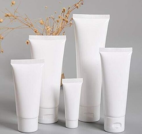 20PCS 80ml/2.7oz Plastic White Empty Refill Cosmetic Packing Bottle Jars with Flip Cover Makeup Water Cleanser Shower Gel Emulsion Lotion Liquid Sample Storage Container in Saudi Arabia