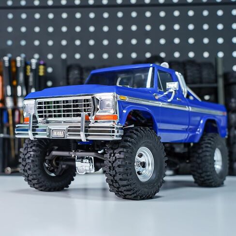 INJORA CNC Aluminum Bumper with Dual Exhaust for 1/18 TRX4M High Trail F150 in Kuwait