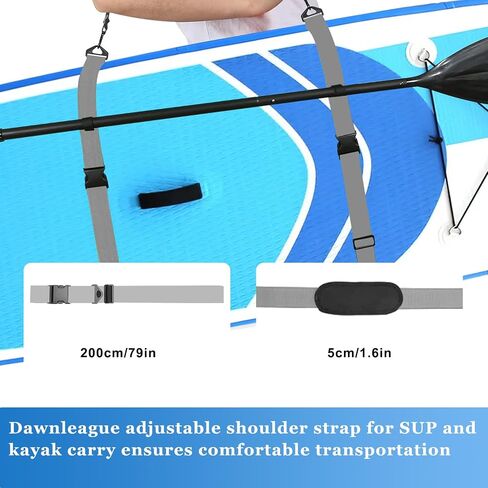 SUP Kayak Carry Strap Adjustable Shoulder Strap with 2 Kayak Storage Hooks in Saudi Arabia