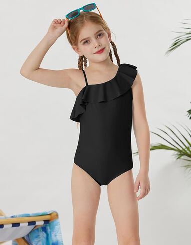 GRACE KARIN Girls Swimsuit with Skirt One Piece Bathing Suit Swimwear 6-14Y in Kuwait