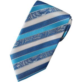 Extra Long Tie 63" Classic Striped Men's Woven Jacquard XL Necktie