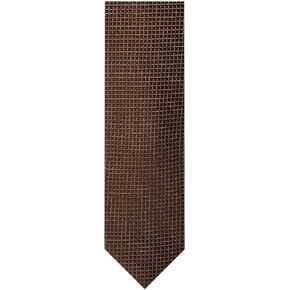 Jacob Alexander Men's Ultra Skinny Woven Subtle Mini Squares Neck Tie