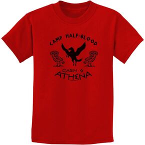 TooLoud Camp Half Blood Cabin 6 Athena Childrens T-Shirt