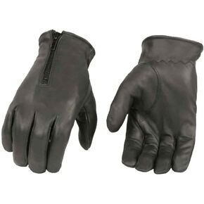 Milwaukee Leather Men's Unlined Premium Leather Driving Gloves, Black SH226D