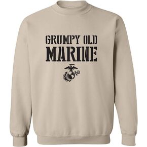 zerogravitee Grumpy Old Marine Crewneck Sweatshirt