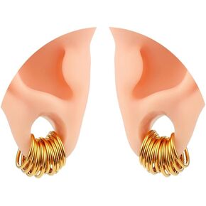 20 PCS Rings ear weights 0g 2g Surgical Stainless Steel Segment Hoop Ear gauges Cartilage Tragus Helix Lip Piercing Nose Rings Nipple Septum Clickers Body Jewelry