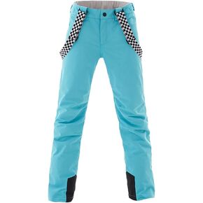 GS SNOWING Women's Insulated Snow Pants Waterproof Windproof Snowboard Ski Bibs with Detachable Suspenders