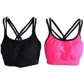 Champion Women 2-Pack Seamless Criss Cross Sports Bras