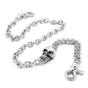 Skull Ring Wallet Chain Biker Punk Jean Chain