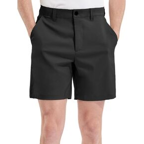 PULI Men's Golf Dress Shorts Flat Front Hybrid 7 Inch Lightweight Quick Dry Chino Casual with Pockets