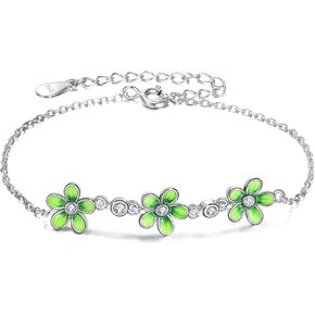 YFN Sterling Silver Bracelet for Women Adjustable Bracelet Jewelry Gifts for Women Girls