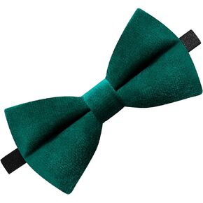 Neptniopllab Velvet Bow Tie for Boy,Handmade Kids Pre-Tied Bow Tie Solid Adjustable Neck Bowtie for Tuxedo Party