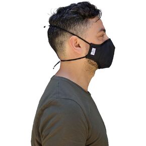 Reusable Face Mask with Patented Fabric Adjustable Head Straps