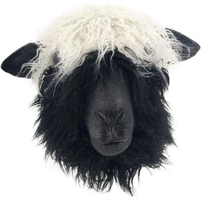 HENGYUTOYMASK Realistic Latex Sheep Animal Mask Ram Animal Full Overhead Mask Halloween Costume Headwear Party Disguise
