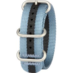 BERTUCCI DX3 B-172 Gray w/Black Stripe 22mm Nylon Watch Band