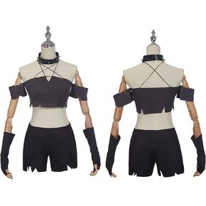 AwwwCos Helluva Boss Loona Cosplay Costume Tops Shorts Full Set Unisex Outfits Halloween Cosplay Props