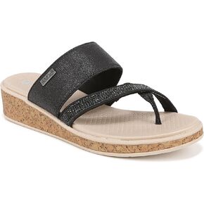 BZees Women's Bora Bright Machine Washable Comfort Wedge Sandal Flip-Flop in Kuwait