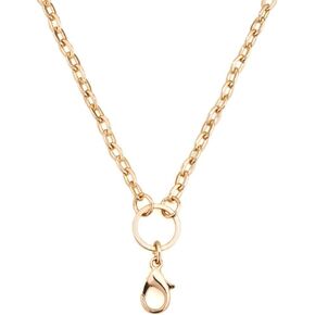 28 Inch Rolo Chain Necklace For Floating Charm Lockets