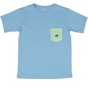 Youth Stewart Pocket Tee - Gingham