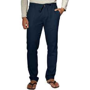 Match Men's Slim Tapered Linen Casual Pants #8059