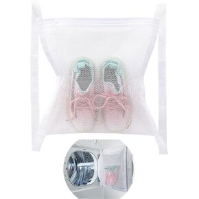 Shoe Dryer Bag 1 Pack, Sneaker Dryer Bag Shoe Drying Bag for Inside Dryer Door, Mesh Shoe Drying Net Bag with Elastic Straps for Sneakers Athletic Shoes