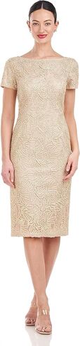 JS Collections Women's Scarlet Knee Length Dress in Saudi Arabia