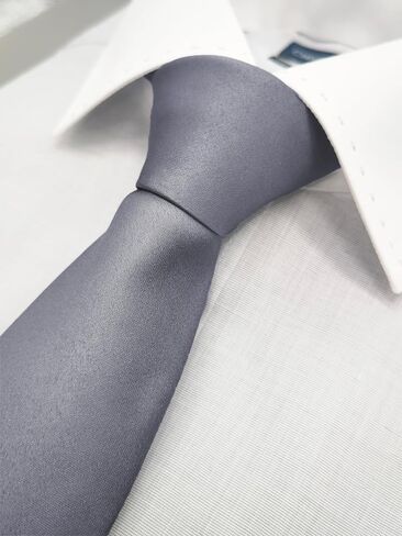 ZEAIFROOG Men's Ties Solid-Colored Knit Formal Grey Ties for Men 3.15" (8cm) in Saudi Arabia