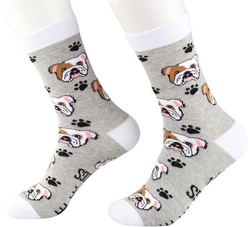 BDPWSS Bulldog Socks Bulldog Lover Gift Peace Love Bulldogs Gift For Women Bulldog Mom Gift Bulldog Owner Gift Dog Lover Gift in Saudi Arabia