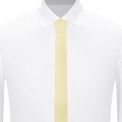 Jacob Alexander Men's Ultra Skinny Woven Subtle Mini Squares Neck Tie in Saudi Arabia