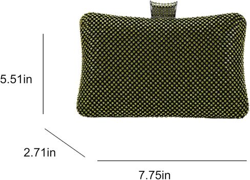 محفظة فوزية للسهرة بحجر الراين اللامعة كبيرة الحجم للنساء رسمية in Kuwait