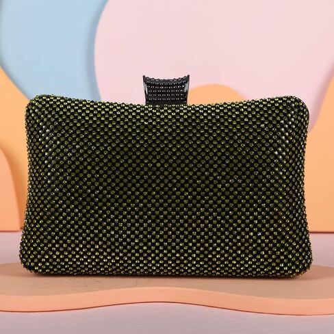 محفظة فوزية للسهرة بحجر الراين اللامعة كبيرة الحجم للنساء رسمية in Kuwait