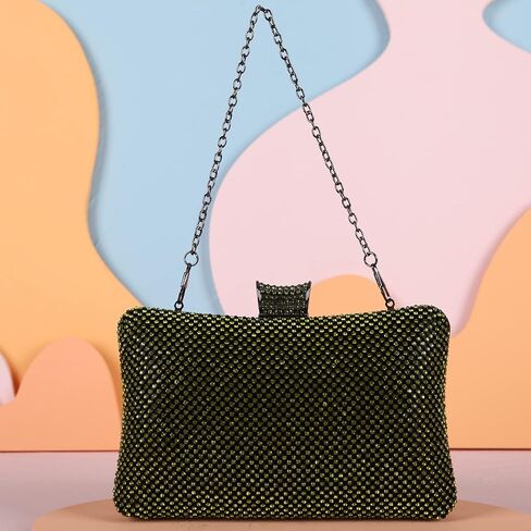 محفظة فوزية للسهرة بحجر الراين اللامعة كبيرة الحجم للنساء رسمية in Kuwait