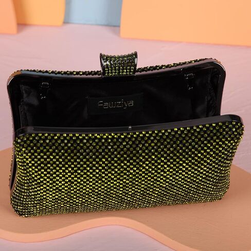 محفظة فوزية للسهرة بحجر الراين اللامعة كبيرة الحجم للنساء رسمية in Kuwait