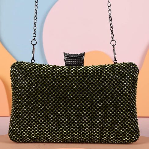 محفظة فوزية للسهرة بحجر الراين اللامعة كبيرة الحجم للنساء رسمية in Kuwait