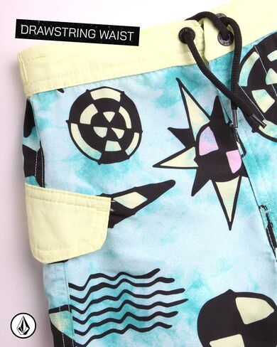 Volcom Baby Boys Swimsuit Set 2 Piece Short Sleeve Rash Guard & Swim Trunks | Lightweight Quick-Dry Fabric for Pool or Beach Play, Comfortable Coverage Great for Summer Outings in Saudi Arabia