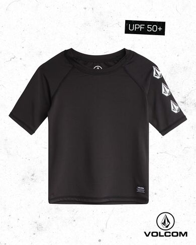 Volcom Baby Boys Swimsuit Set 2 Piece Short Sleeve Rash Guard & Swim Trunks | Lightweight Quick-Dry Fabric for Pool or Beach Play, Comfortable Coverage Great for Summer Outings in Saudi Arabia