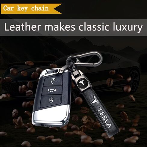 ReMoiz Leather Car Logo Key Chain, Car Key Chain Key Ring Replacement Parts for Car Key Chain, Car Key Chain Accessories in Saudi Arabia