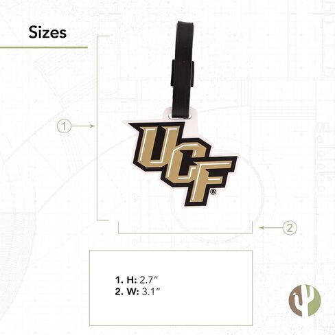 University of Central Florida Luggage Tag Knights UCF Tags Bag (PVC Luggage Tag - Design A) in Saudi Arabia